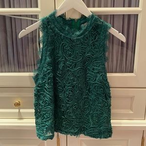 Zara green blouse
